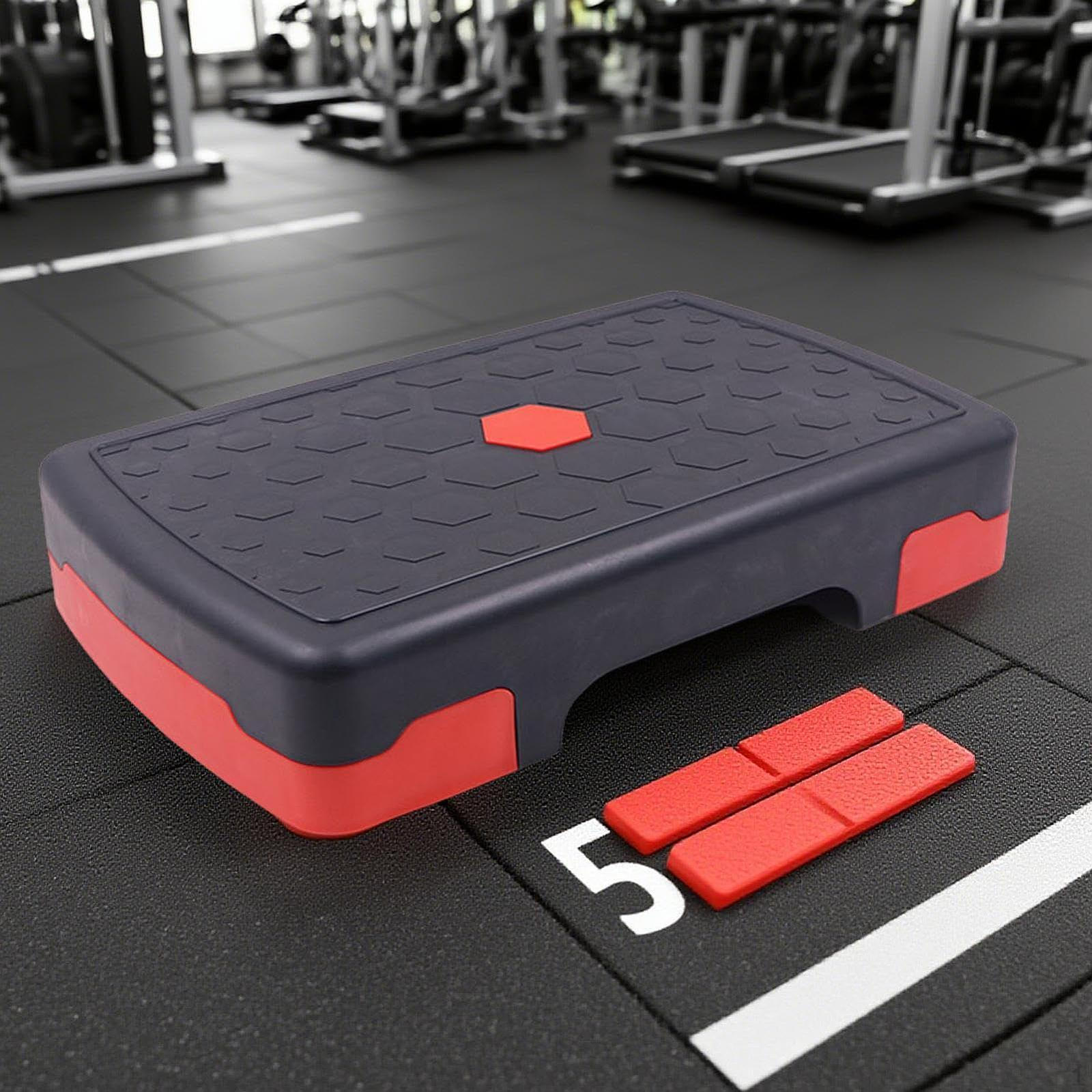 

Аэробный степпер для упражнений, фитнес-оборудование, тренировка для кора, для женщин и мужчин Red Black