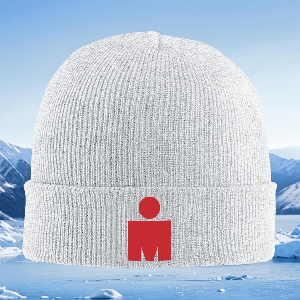 Red circle figure shape design Men Women Unisex Knitted Hat Beanie Pullover Cap Winter Thermal Warm Christmas Outdoor Cycling Hi
