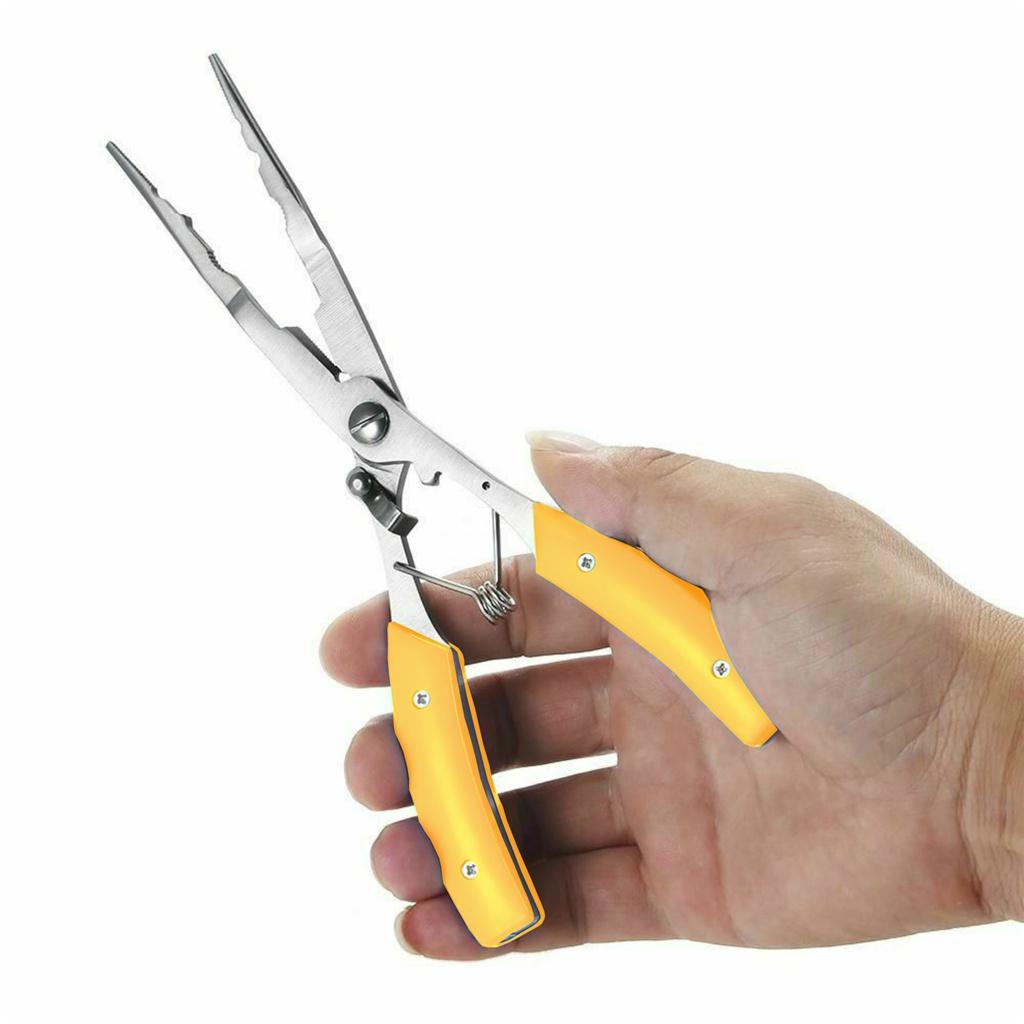Fishing Line Cutter Hook Tackle Stainless Steel Fishing Plier Fishing Tackle Tool Cutter Hook Remover Line Cutter Grip Split Ring Pliers