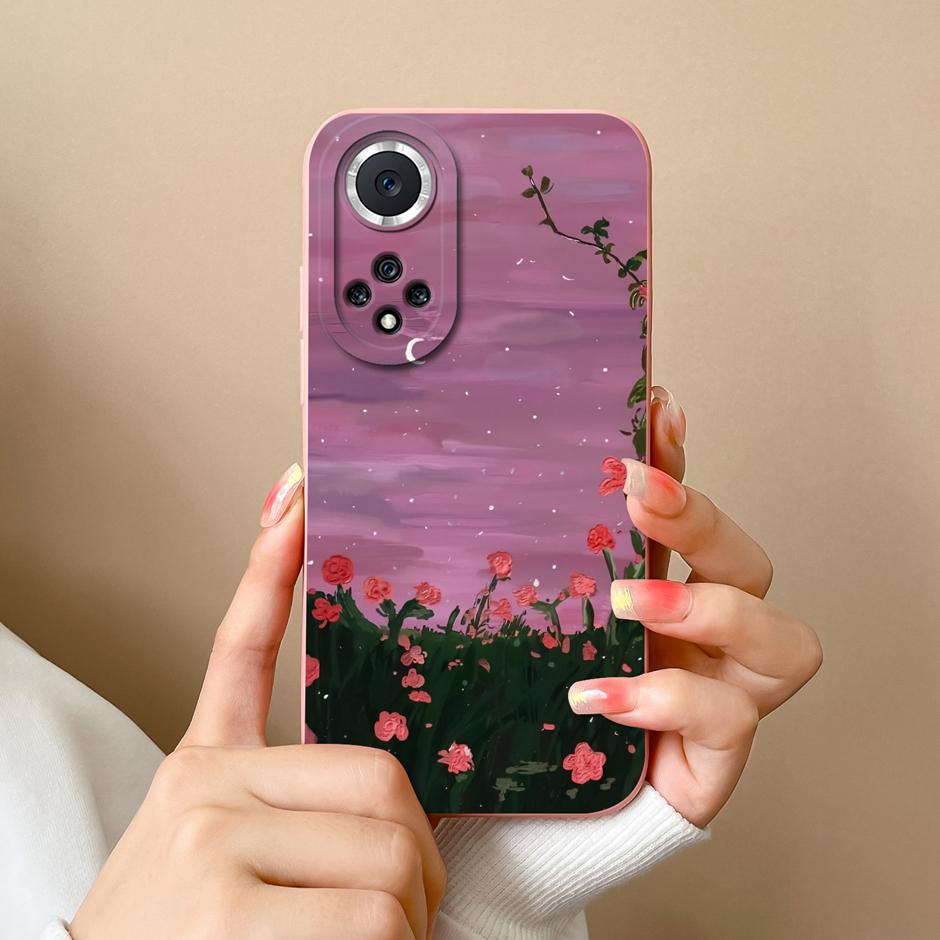 

Casing For Honor 50 Pro SE Lite Creative Graffiti Cat Pattern Phone Case Liquid Silicone Soft Cover For Honor50Pro SE Lite Funda Honor 50