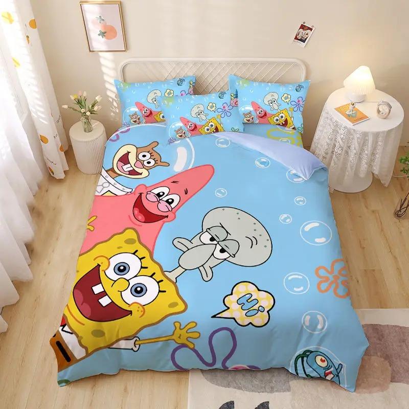 sp-pongebob squarepants Patrick Star Bedding Sets Skin Friendly Duvet Covers Comfortable And Lovely Suitable For All Ages