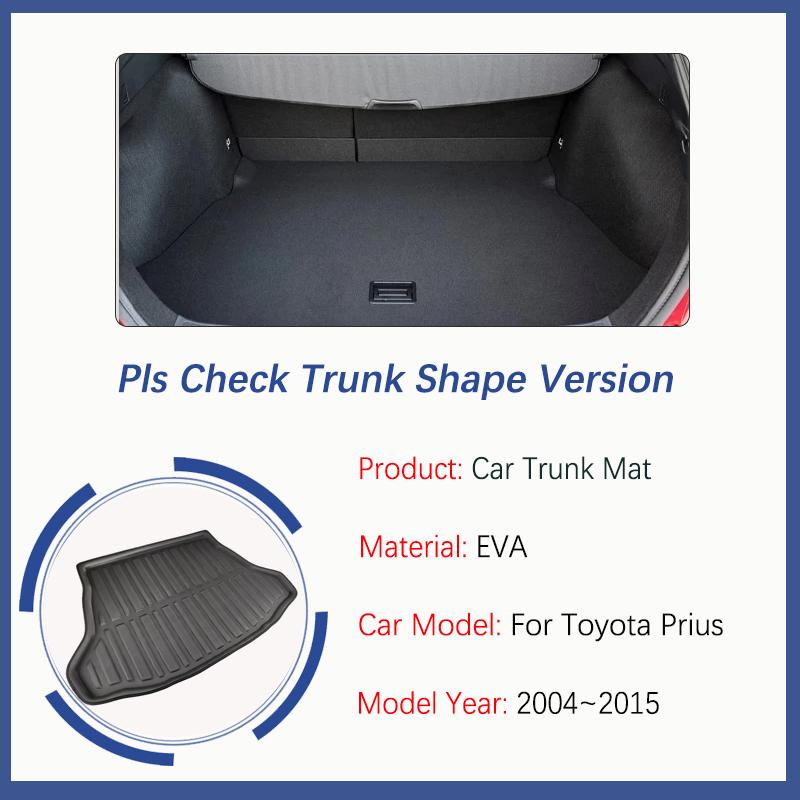 Fit For Toyota Prius XW50 50 MK5 2016~2021 Car Rear Trunk Mats Waterproof Pads Storage EVA Boot Covers Auto Interior Accessories