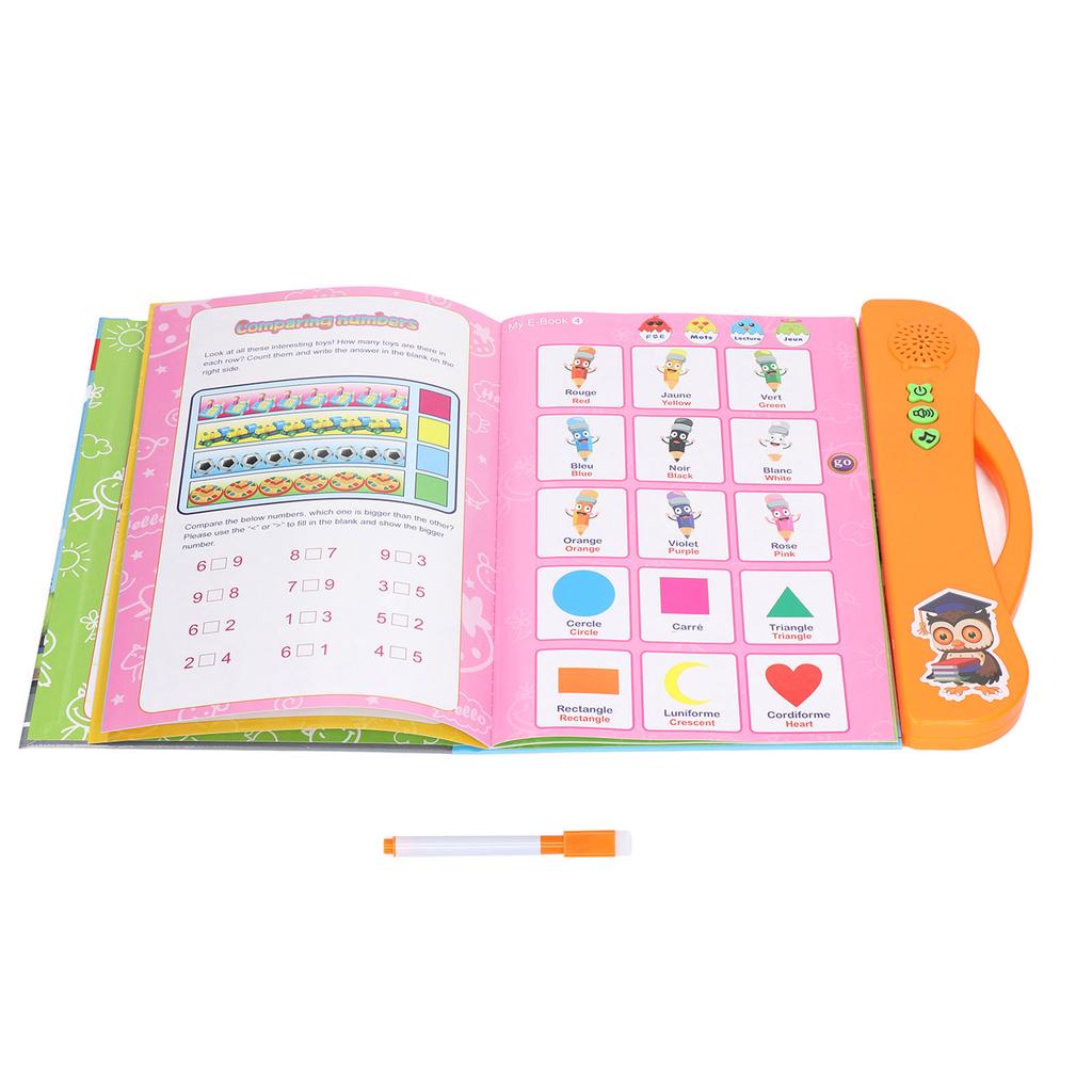 French Sound Book Children English Read Music Interactive Learning Book Educational Toy Birthday Gift