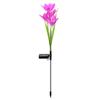 Solar Powered Purple Lily Flower Garden Light
