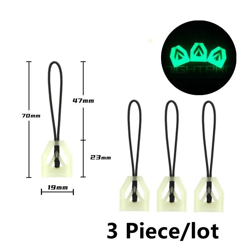 Multifunction Luminous Zipper Pullers Tactical Backpack Zipper Head Pull Rope Techwear Style Outdoor Bag Tail Rope Accessories