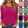 Women's Casual Loose Color Round Neck T,shirt
