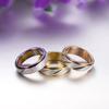 Stainless Steel Rings For Couples Vintage Fashion Jewelry Gift Stainless Steel Irregular Anti Stress