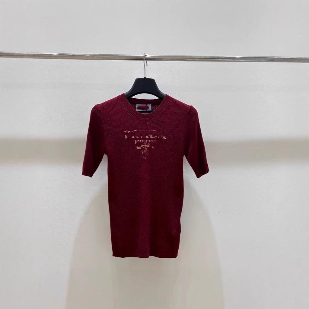 Women's Slim Fit White T-shirt with Summer Embroidered Logo