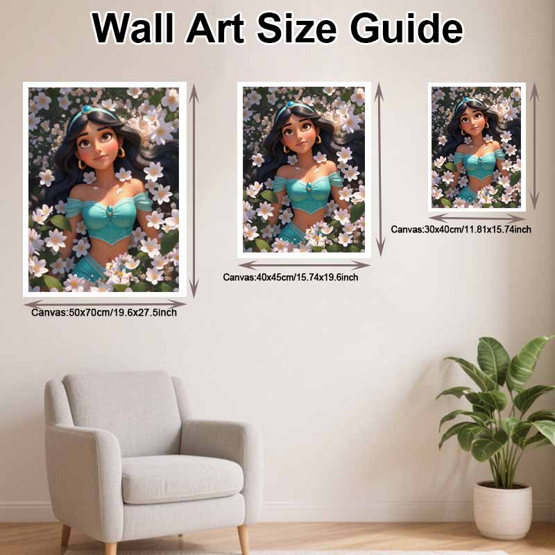 Disney Diamond Painting Set Princess Jasmine Home Decor Craft, Perfect Handmade DIY Gift Idea