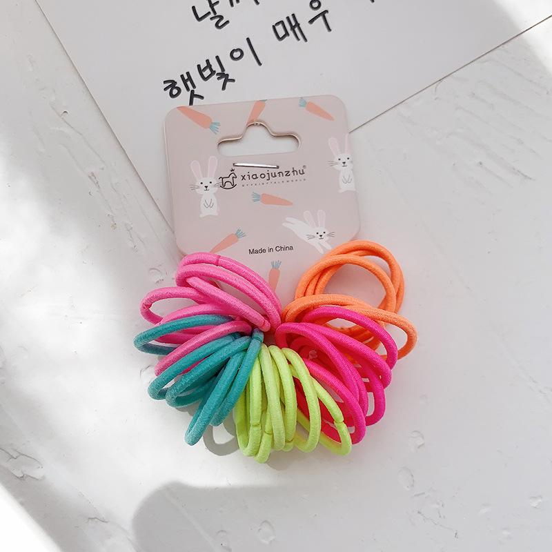 Cute Baby Rubber Bands Simple Hair Rope Set Children Accessories Girls Small Circle Elastic Hair Bands for Child