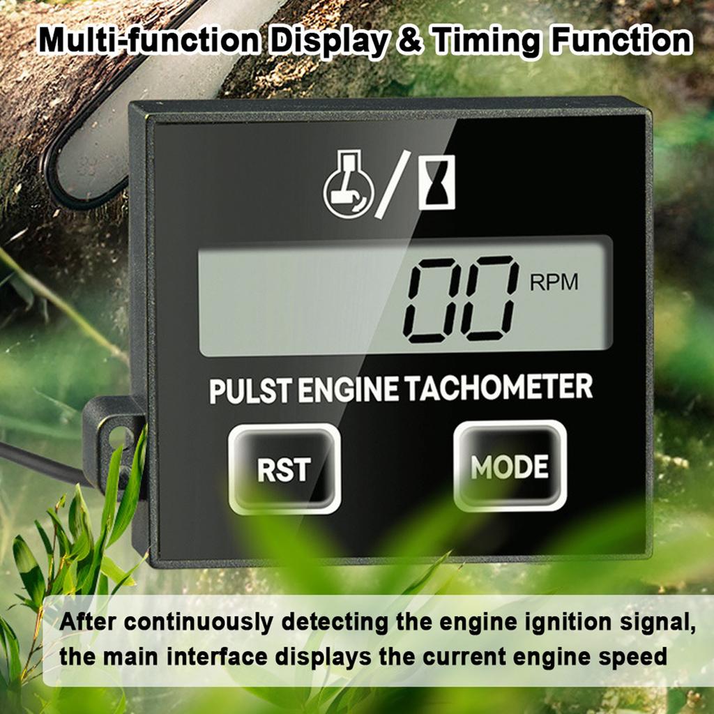 Digital Tachometer 100 30000RPM LCD Display Small Digital Engine Tachometer for Chainsaw