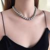 Natural Beibei Pearl Necklace Handmade Geometric Design For Women Gift