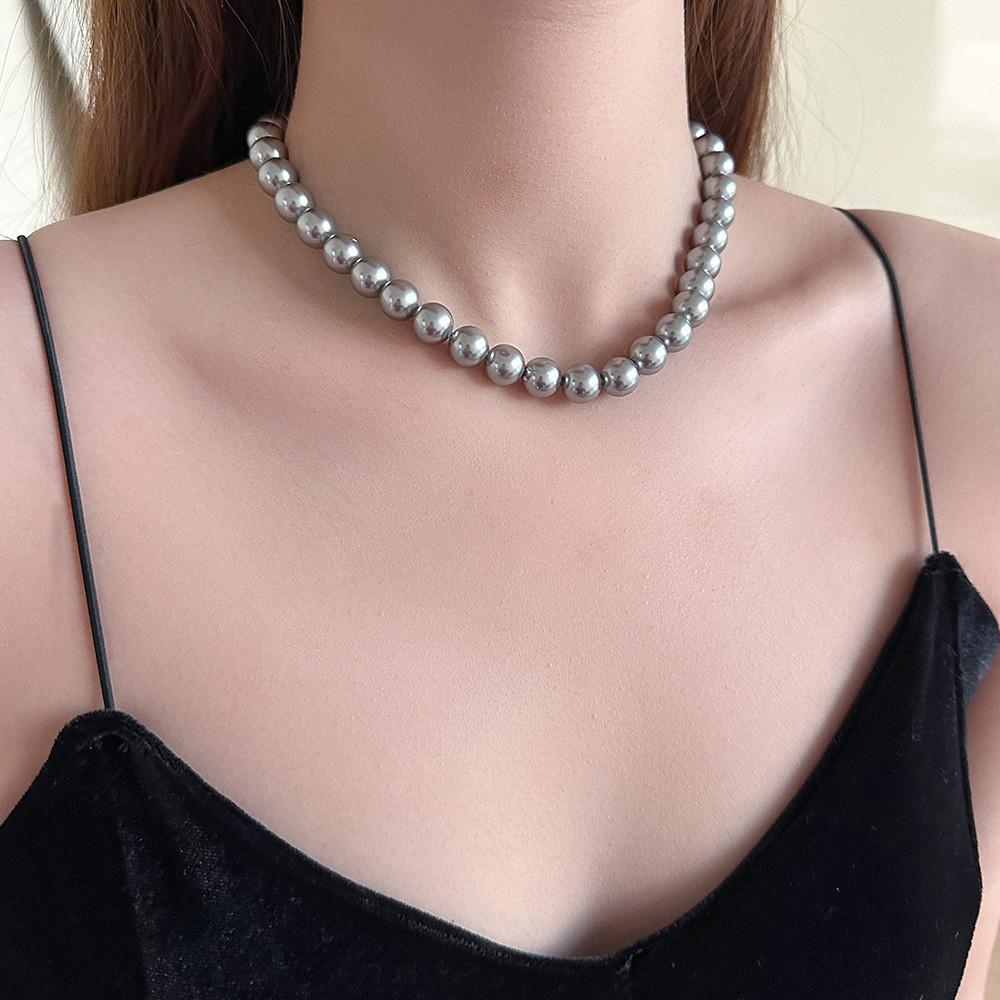 Natural Beibei Pearl Necklace Handmade Geometric Design For Women Gift