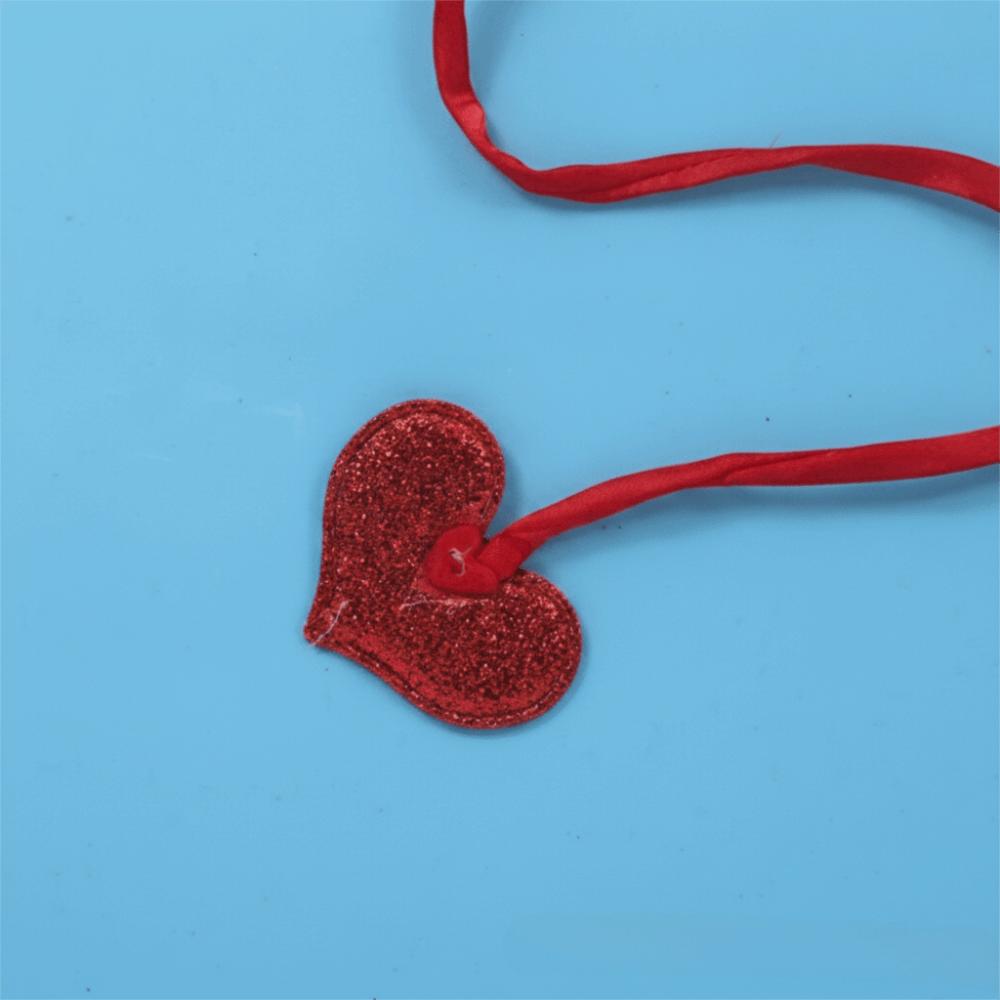 Ruffle Fringe Edge Nurse Costume Accessories Red Cross with Heart Nurse Headband  Halloween Party