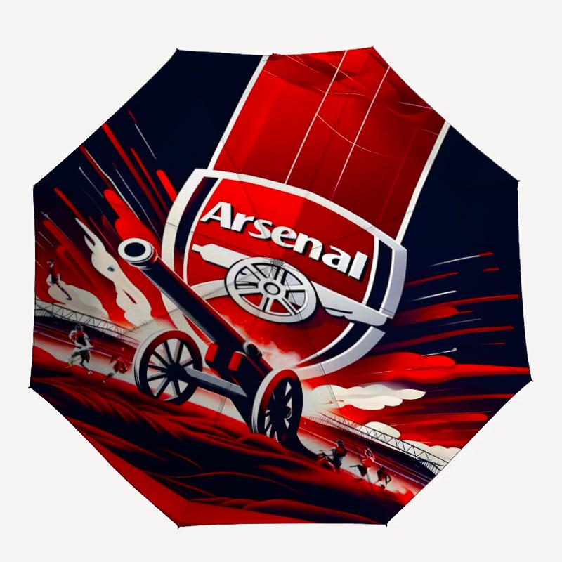 1pc A-Arsenal11 Umbrella, Sun Protection, And UV Shielding. It Has Eight Sturdy Ribs for Outdoor Use And Perfect As a Holiday Gift