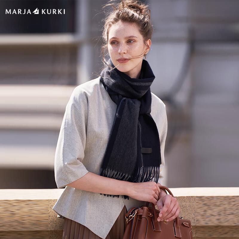 

MARJA KURKI Унисекс 100% Кашемировый Геометрический Шарф Городские Джунгли