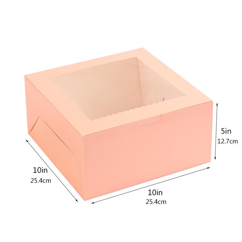 White Cardboard Windowed Cake and Pastry Box