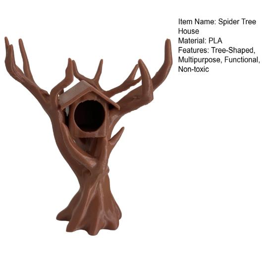 Jumping Spider Tree House Climber Hideout Tree-shaped Spider Hideaway Climbing Hiding Combo House for Small Critters Insect Pets Spider Enclosure