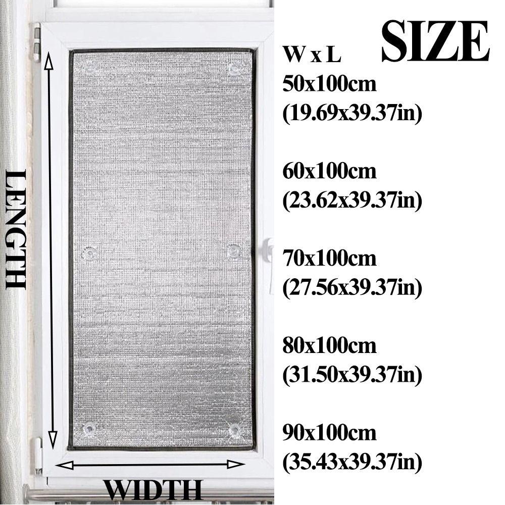 Reflective Sun Shade Film Multi-size Sun Protective Board Balcony Sunshading Board  Winter/Summer