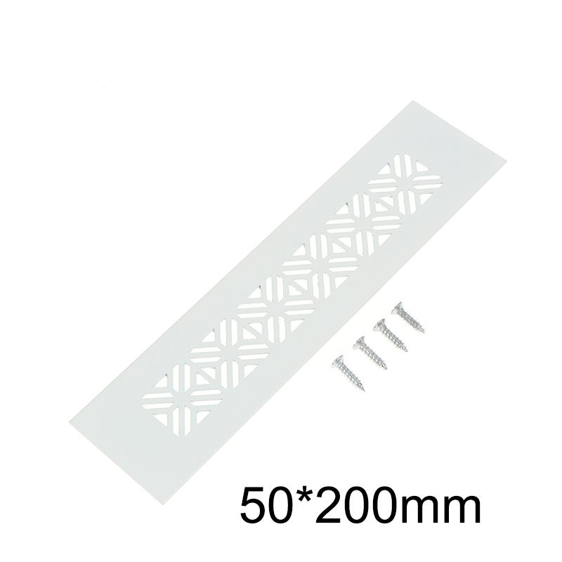 Aluminum Alloy Vents Cover Rectangle 50 Wide Air Vent Decor Louver Breathable Mesh Ventilator Grille Cover