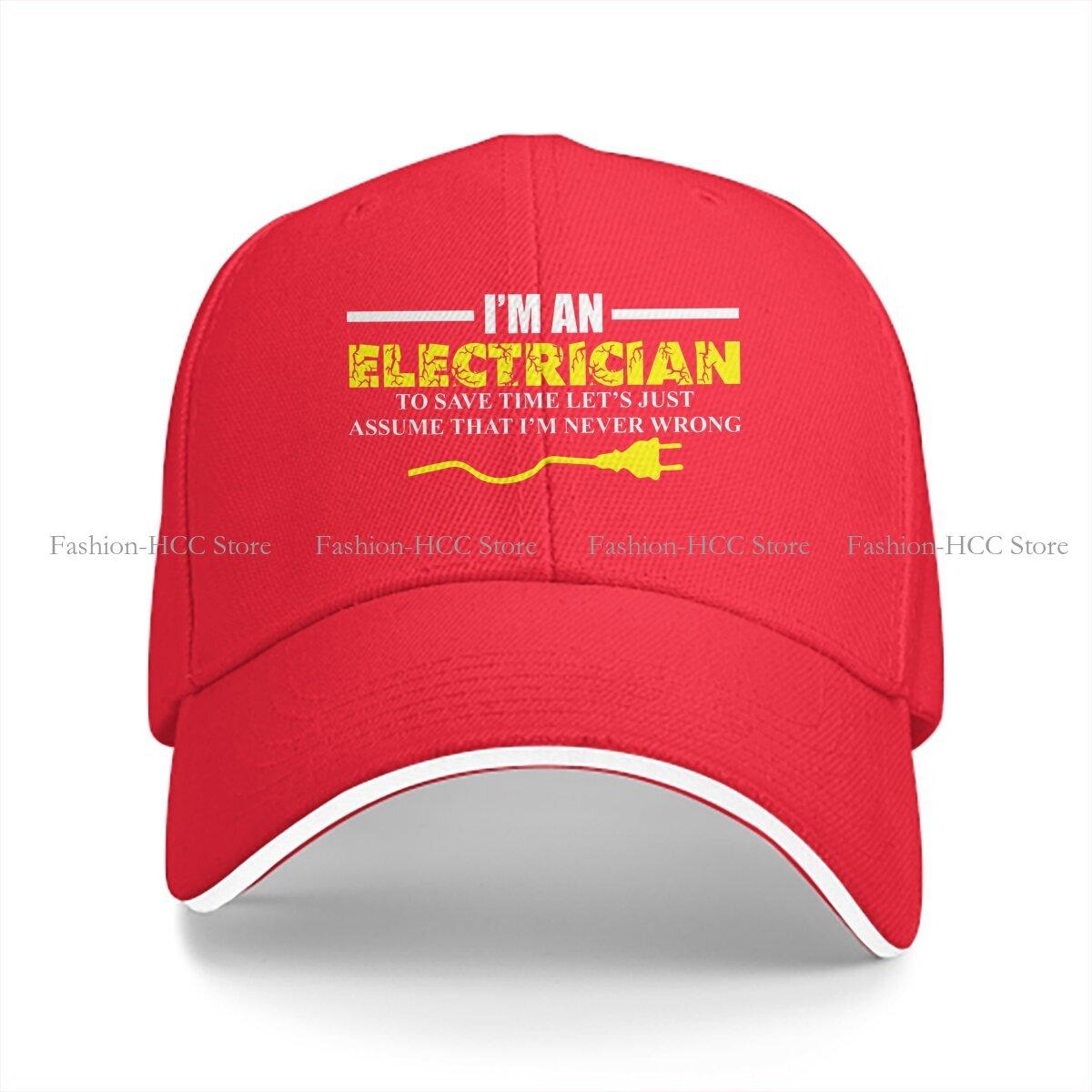 Lineman Baseball Cap Men Hats Women Visor Protection Snapback Engineer Electrical Electrician Caps One Size