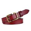Womens Leather Belt With Stylish Square Pin Buckle For Daily Use
