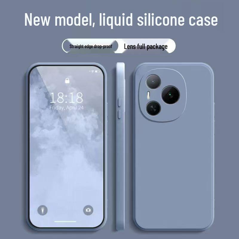 Honor Power Liquid Full-Cover Soft Case: Solid Color, Anti-Drop, New Model