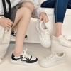 Women's Thick-Soled White Sneakers - 2025 Autumn Collection: Versatile, Comfortable, Breathable, Simple, College Style for Slimming Effect.