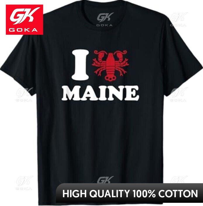 I LOVE MAINE I LOBSTER MAINE Graphic T Shirts Unisexs Clothing New in Tops Tees Cotton Women Funny Summer Tshrits S