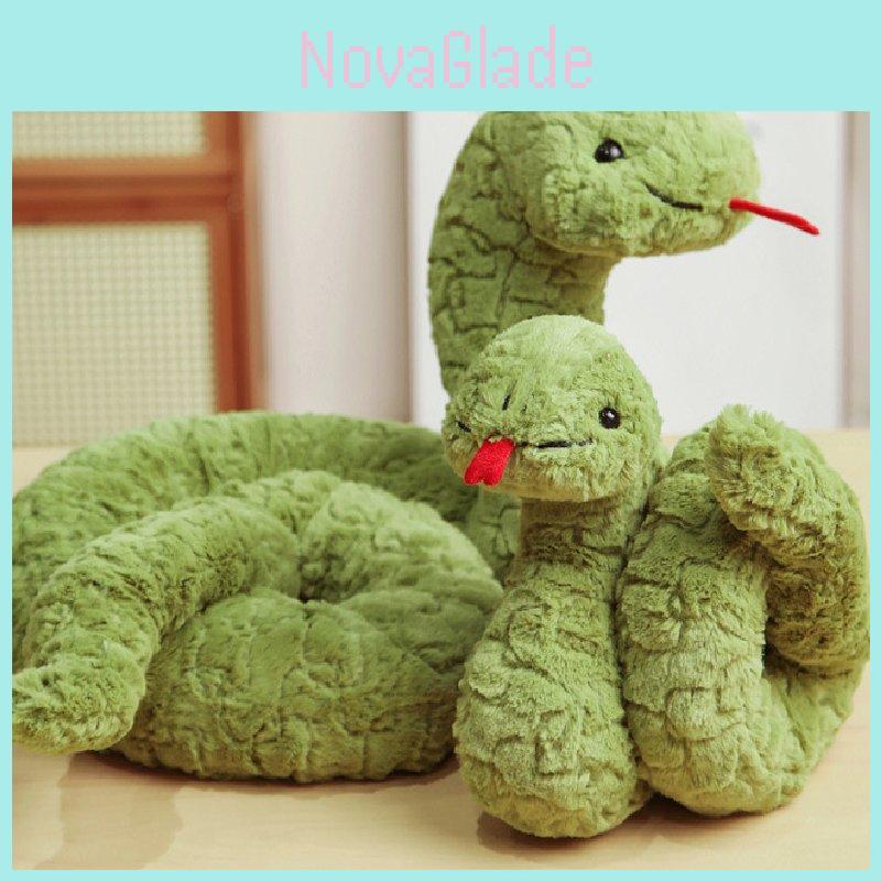 Adorable Stevie Snake Plush Toy Soft Green Comforting Cuddle Buddy