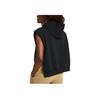 Under Armour Unstoppable Solid Color Outdoor Casual Hooded Sleeveless Vest Women Vests Black 1386489-001