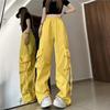 Women's 2025 Summer Fashion High-Waist Wide-Leg Cargo Pants