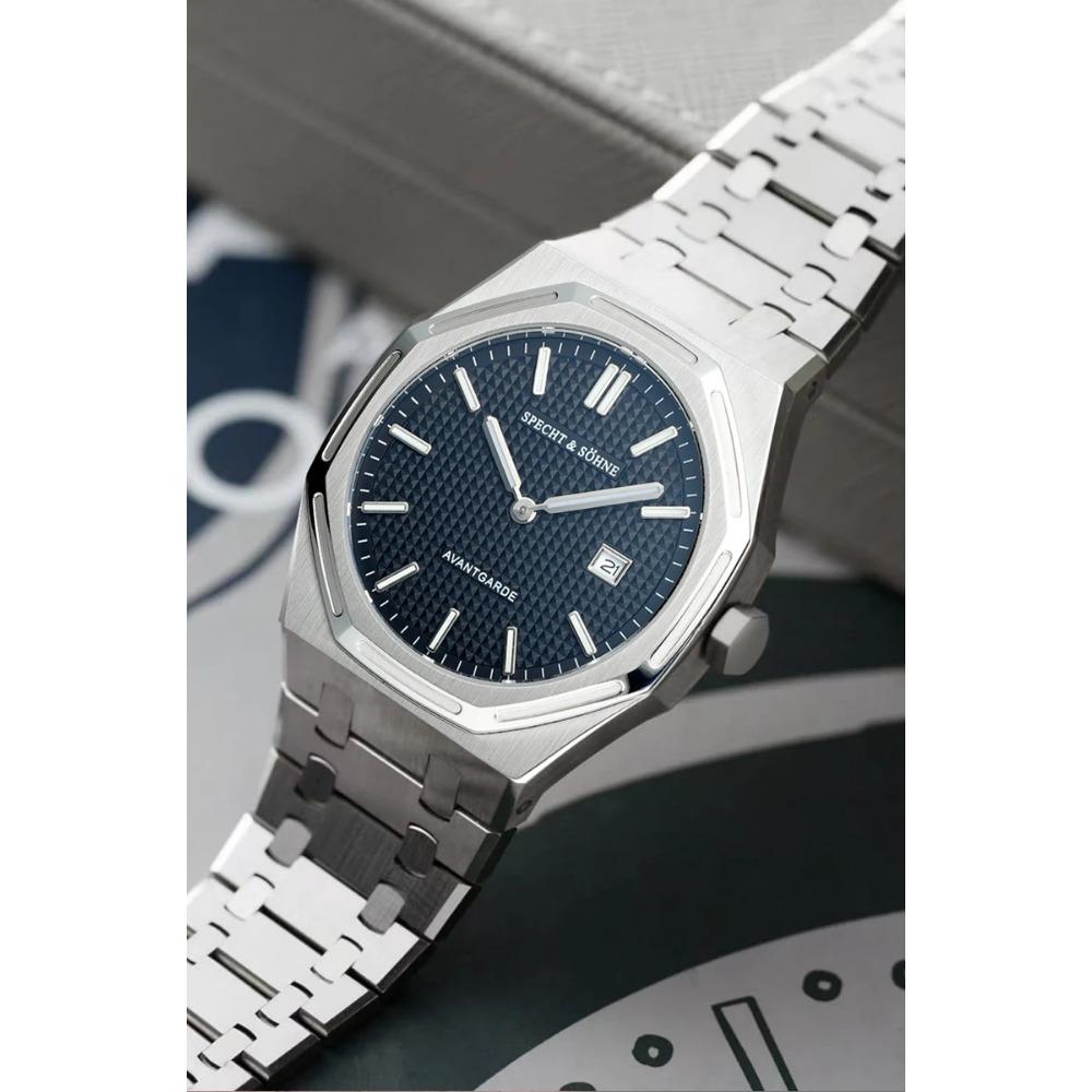 Specht & Söhne 2025 New fashion Watch For Men Quartz Movt Sports Watches Octagon Stainless Steel Sapphire Crystal 50M Waterproof