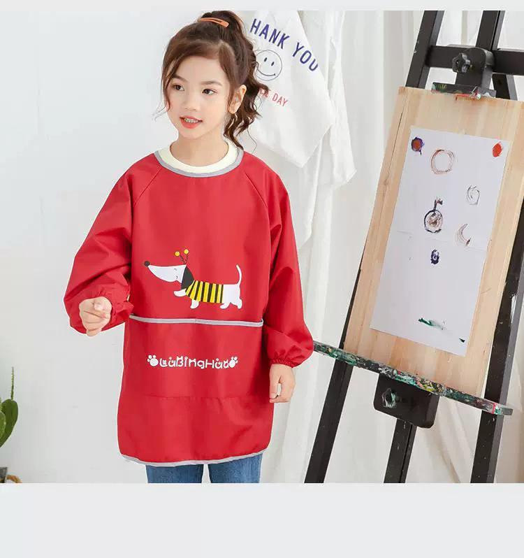 Waterproof Long Sleeve Baby Bib & Kids Painting Apron