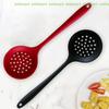 Spoon Mesh Skimmer Oil Mesh Colander Kitchen Tool Long Handle Silicone Colander Non-Stick Cooking Strainer Heat Resistant Filter