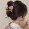 Hair Claw Cartoon Bear Cat Biscuit Design No Pressure Strong Grip Hair Clip Large Size Back Head Shark Clip Hair Accessory
