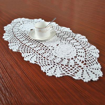 Table Runner Tablecloth Doily Countryside 30x70cm Hollow-out Handmade Handicraft