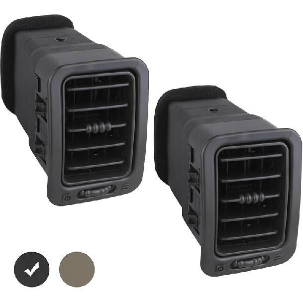 APPERFiT Dash A/C Air Vent Passenger Side (Dark Gray) Compatible With 1999-2007 Chevrolet Chevy Avalanche Silverado Tahoe Suburban/GMC Sierra