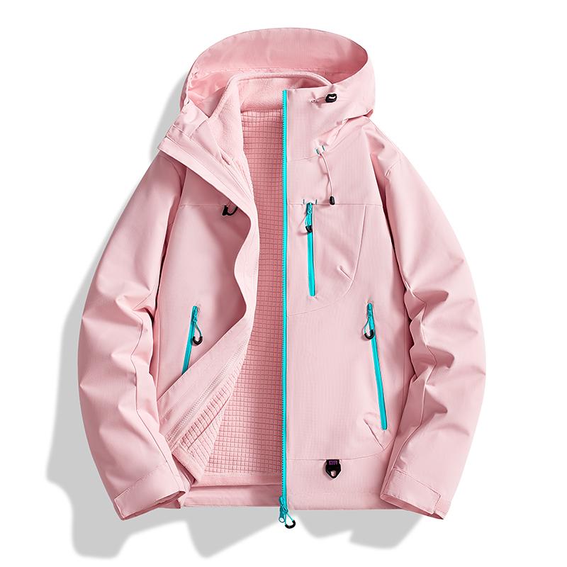 Outdoor Three-In-One Two-Piece Jacket Windproof Waterproof Couple Hiking Suit Outdoor Men and Women's Suit