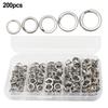 Split Ring Terminal Tackle 304 Stainless Steel Fishing