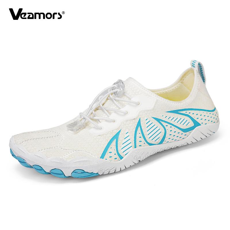 Men Barefoot Beach Wading Shoes Quick Drying Outdoor Aqua Shoes for Surfing Fishing Women Breathable Water Sports Shoes Non-slip