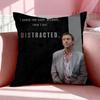 Tv H-House Cushion Cover Breathable Linen Pillowcase Summer Odorless Eco-Friendly Invisible Zipper Washable