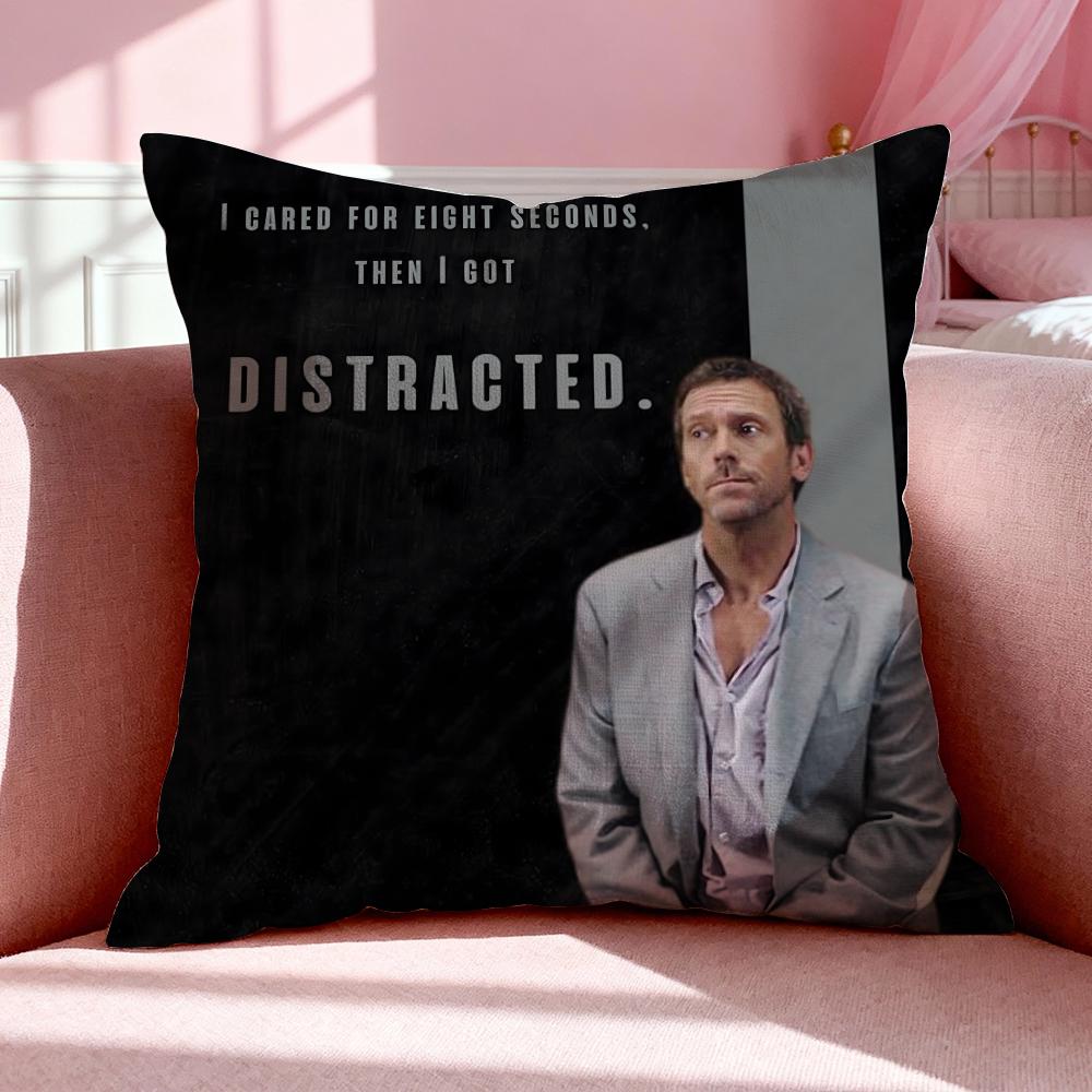 Tv H-House Cushion Cover Breathable Linen Pillowcase Summer Odorless Eco-Friendly Invisible Zipper Washable