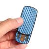 Blue Carbon Fiber EDC Card Pusher Relieve Stress Relief Toy Magnetic Push Slider Office Stress Relief Toys For Adult Gift