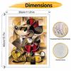 Disney Mickey Mouse abstract oil paint by numbers painting kit handmade diy home decor gifts wall art canvas set living room decor