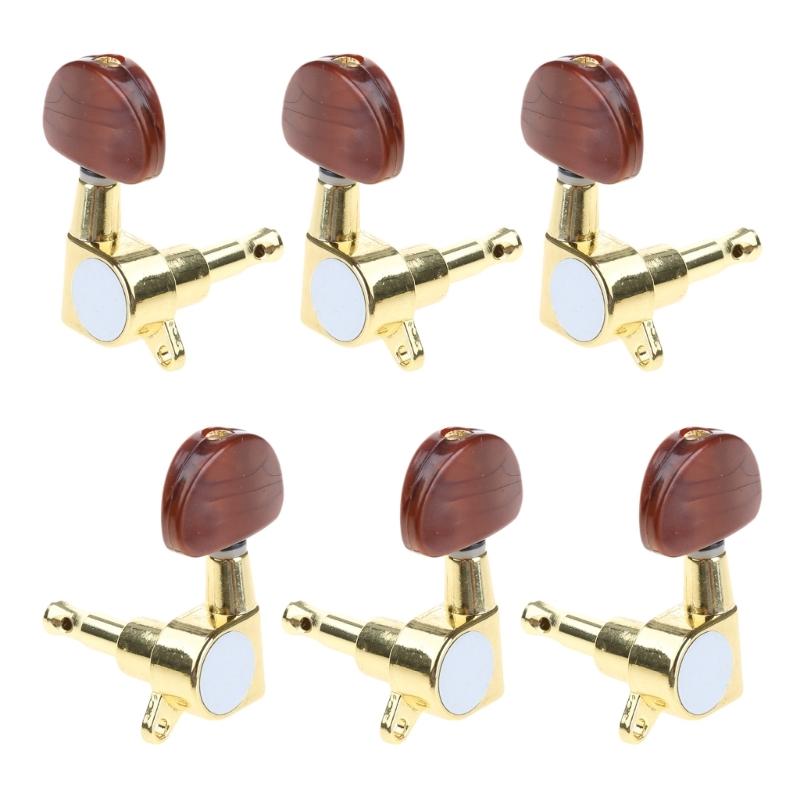 Guitar String Tuning Pegs Guitar Machine Head Set Guitar String Tuning Key Tuners for Acoustic Electric Guitar 3L 3R 1