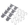 RV Awning Light Clips 8 Hangers 8 S Shaped Hooks 304 Stainless Steel Camping Awning Hooks for Outdoor Tent Home Party