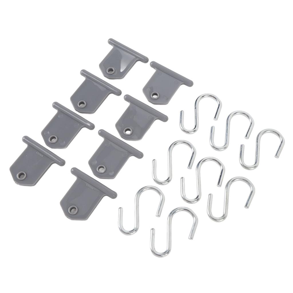 RV Awning Light Clips 8 Hangers 8 S Shaped Hooks 304 Stainless Steel Camping Awning Hooks for Outdoor Tent Home Party