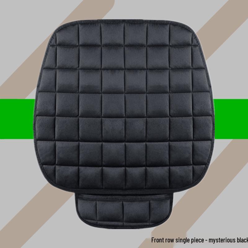 Universal Non-Slip Crystal Velvet Car Seat Cushion with Backrest for All Seasons