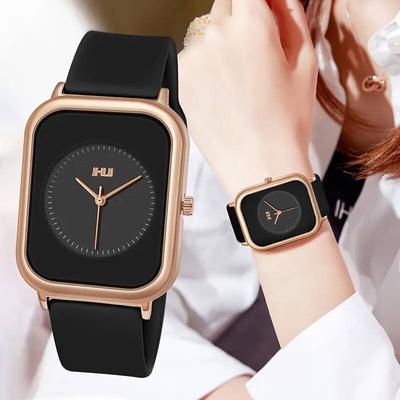 Fashion Rectangle Women Watches Casual Silicone Band Sports Watch Reloj Mujer Girls Clock Gift